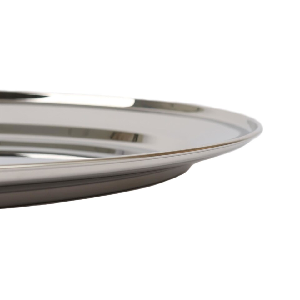 image 1 of Argon Tableware Oval Stainless Steel Serving Platter - 60cm x 41cm | Silver | Silver