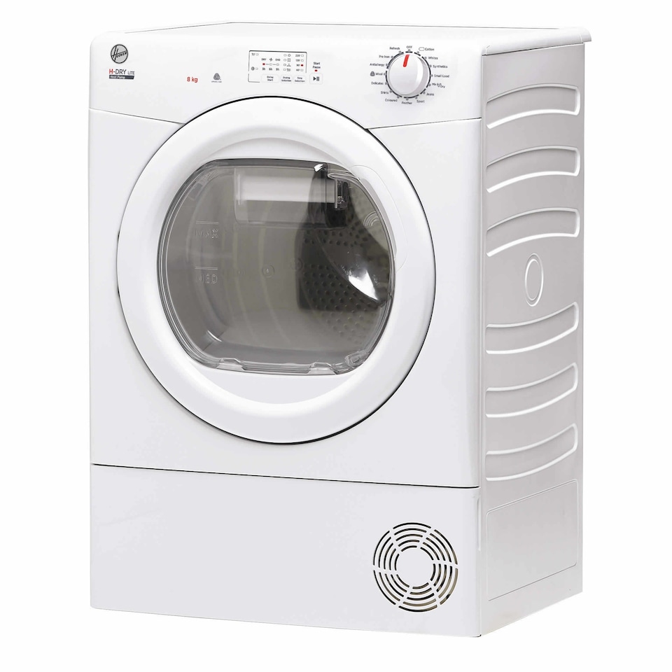 image 1 of Hoover HLE-H8A1LE-HDRY-300-LITE 8kg Load Heat Pump Tumble Dryer White