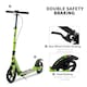 image 5 of HOMCOM Teens Adult Kick Scooter Fold Adjust 14+ w/ Dual Brake System Green