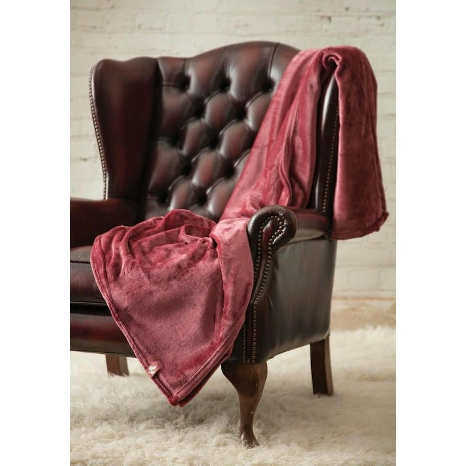 image 1 of Heat Holders Blanket - Cherry Red - One Size