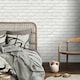 image 4 of Fine Decor FD43600 Painted Brick Wallpaper, White
