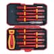 image 2 of VDE Insulated Screwdrivers Flat Pozi Phillips Torx Interchangeable Heads 13pc