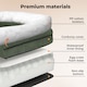 image 8 of Large Dog Pet Bed Orthopedic Washable Waterproof Corduroy Wear Resistant 93x63cm | Green | L | L
