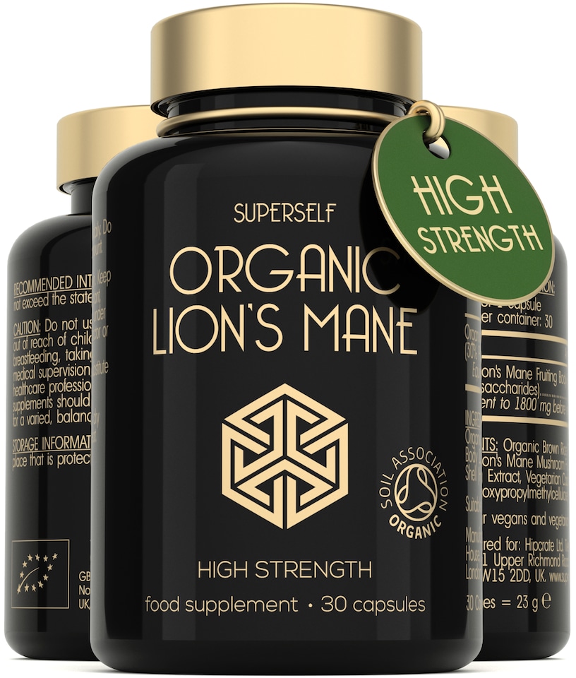 image 1 of SuperSelf Organic Lion's Mane 30 Capsules