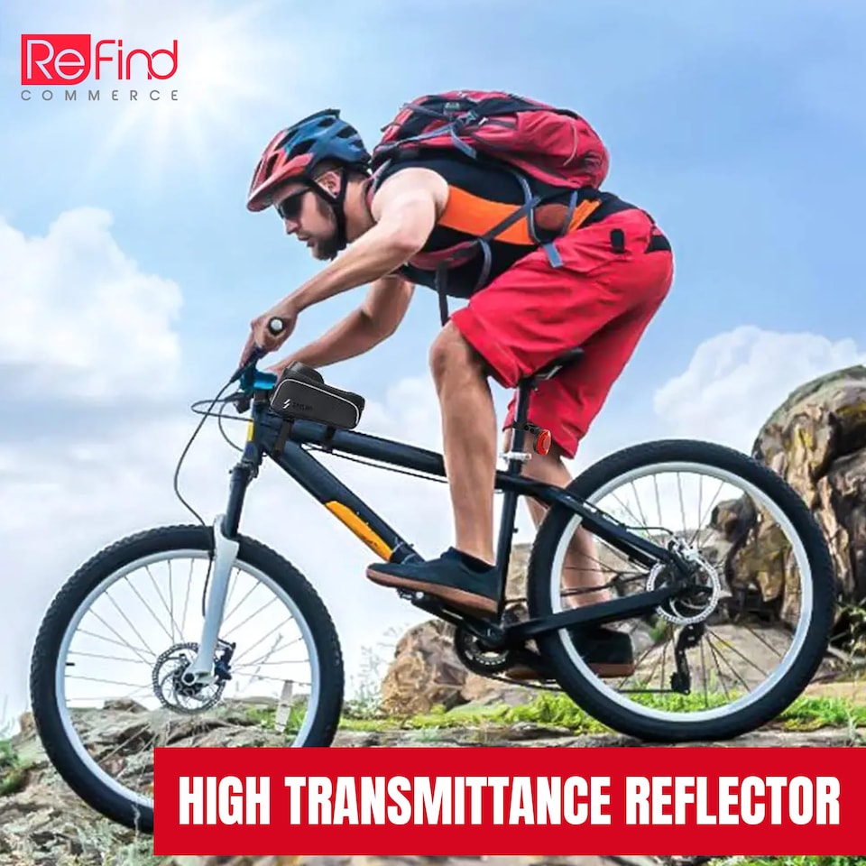 image 1 of Airtag Bike Reflector Holder for Apple Airtag Bicycle Tracker (No P09)
