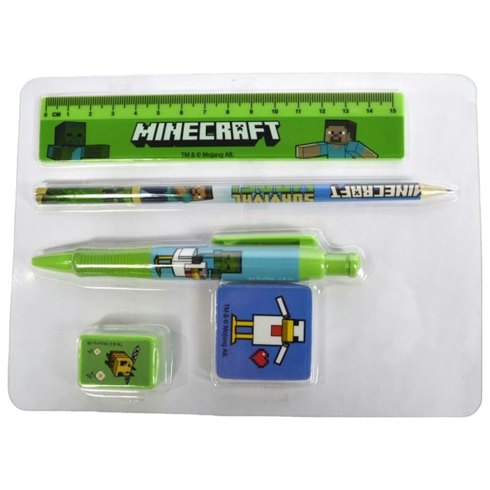 image 1 of Minecraft Bumper Classic A5 Stationery Set - Multicoloured - One Size