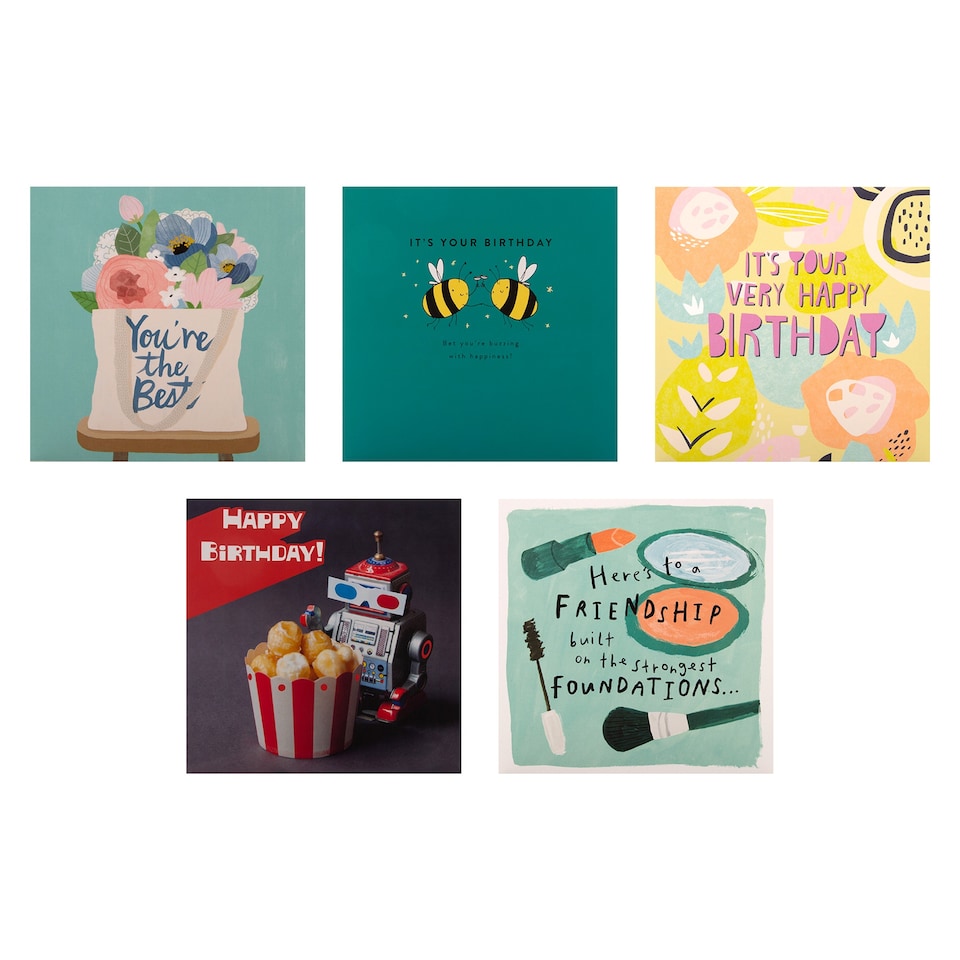 image 1 of Hallmark Pack Of 20 Birthday Cards - 20 Contemporary Designs