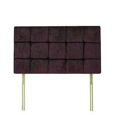 Pearl Aubergine Chenille Headboard King Size N/A
