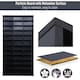image 5 of HOMCOM CD DVD Media Storage Shelves Display Shelf Racks Wooden Frame Black
