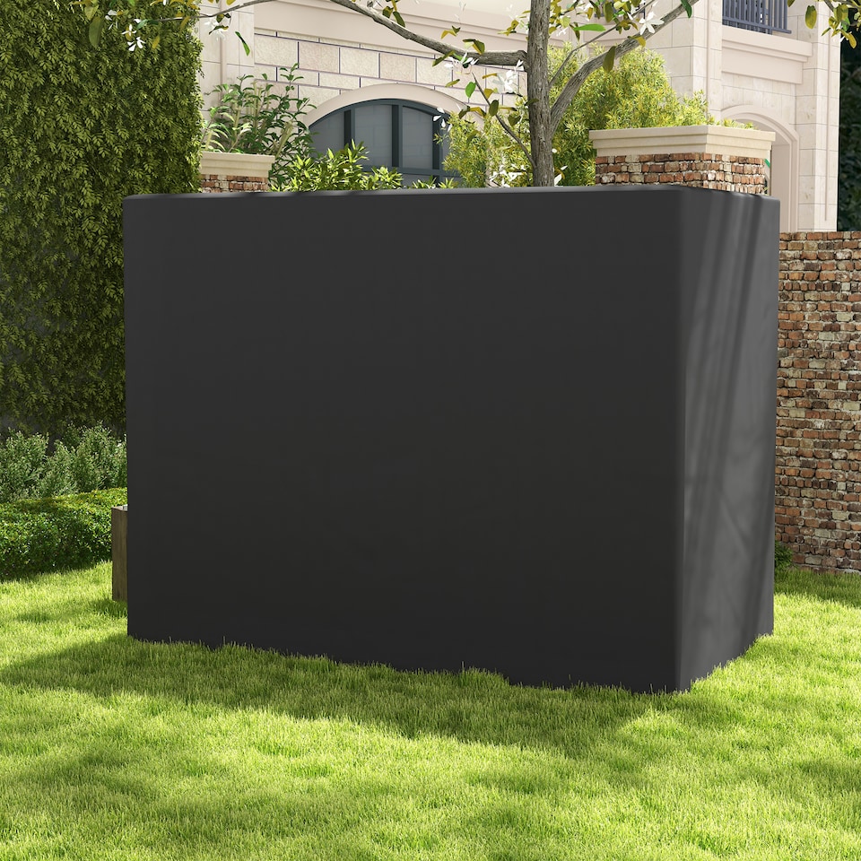 image 1 of Outsunny Large Outdoor Swing Chair Cover  Garden Furniture Protector | Grey | Dark Grey | 240cm x 133cm x 185cm