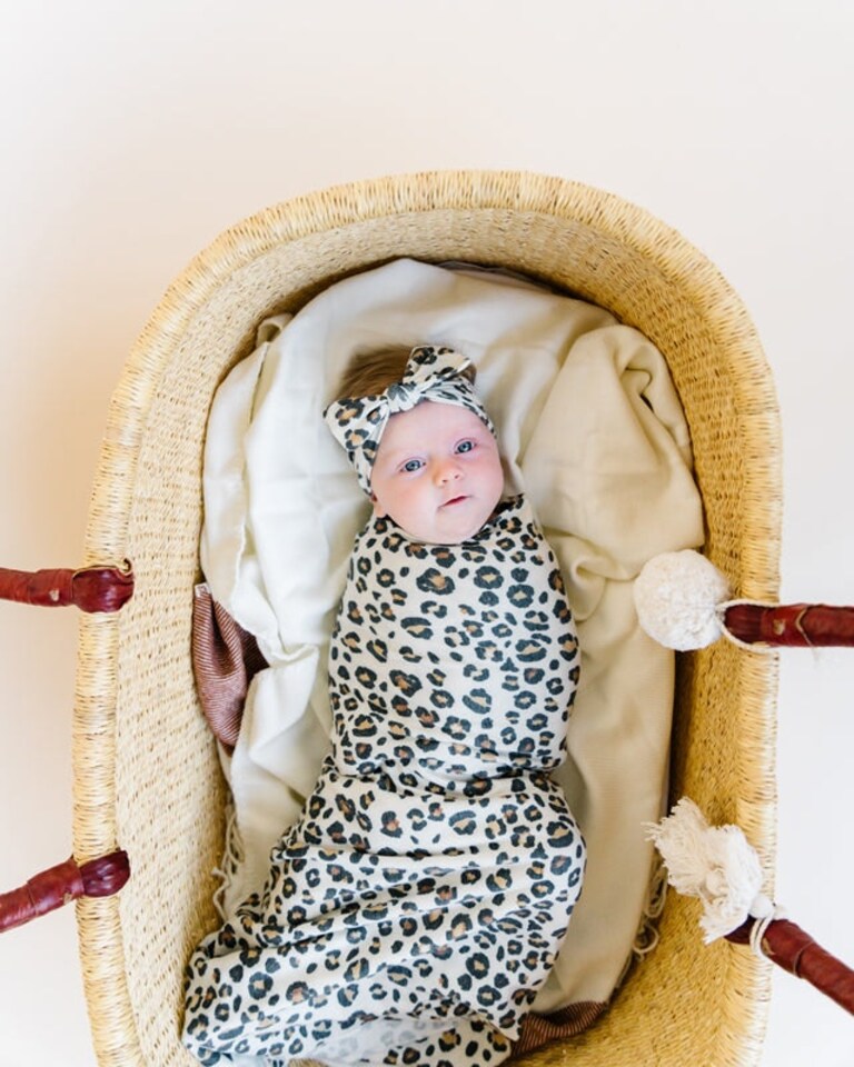 image 1 of Copper Pearl Knitted Swaddle Blanket Zara