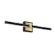 image 1 of EGLO Peguera LED Black and Brass Steel Bathroom Mirror Light