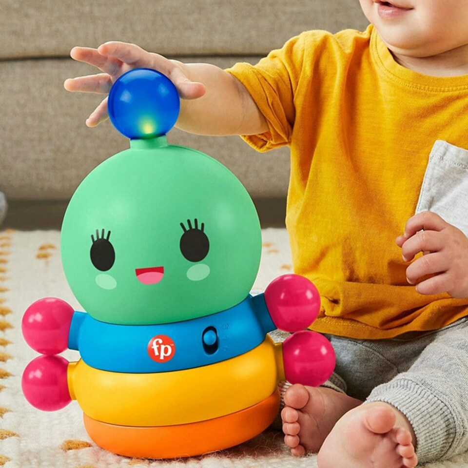image 1 of Fisher Price Happy World Dance Rainbow Worm GJW32