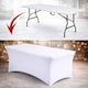 image 4 of 6ft Folding Table Heavy Duty Trestle Camping Table & Outdoor