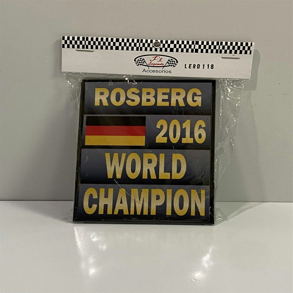 image 1 of Nico Rosberg World Champion 2016 F1 Board Signage 1:18 Cartrix RO118