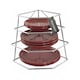 image 1 of Buckingham Premium 4 Tier Kitchen Plate Organising Rack - Chrome