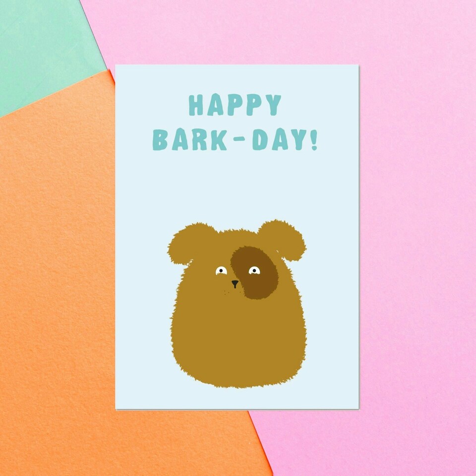 Happy Bark-Day! Greetings Card
