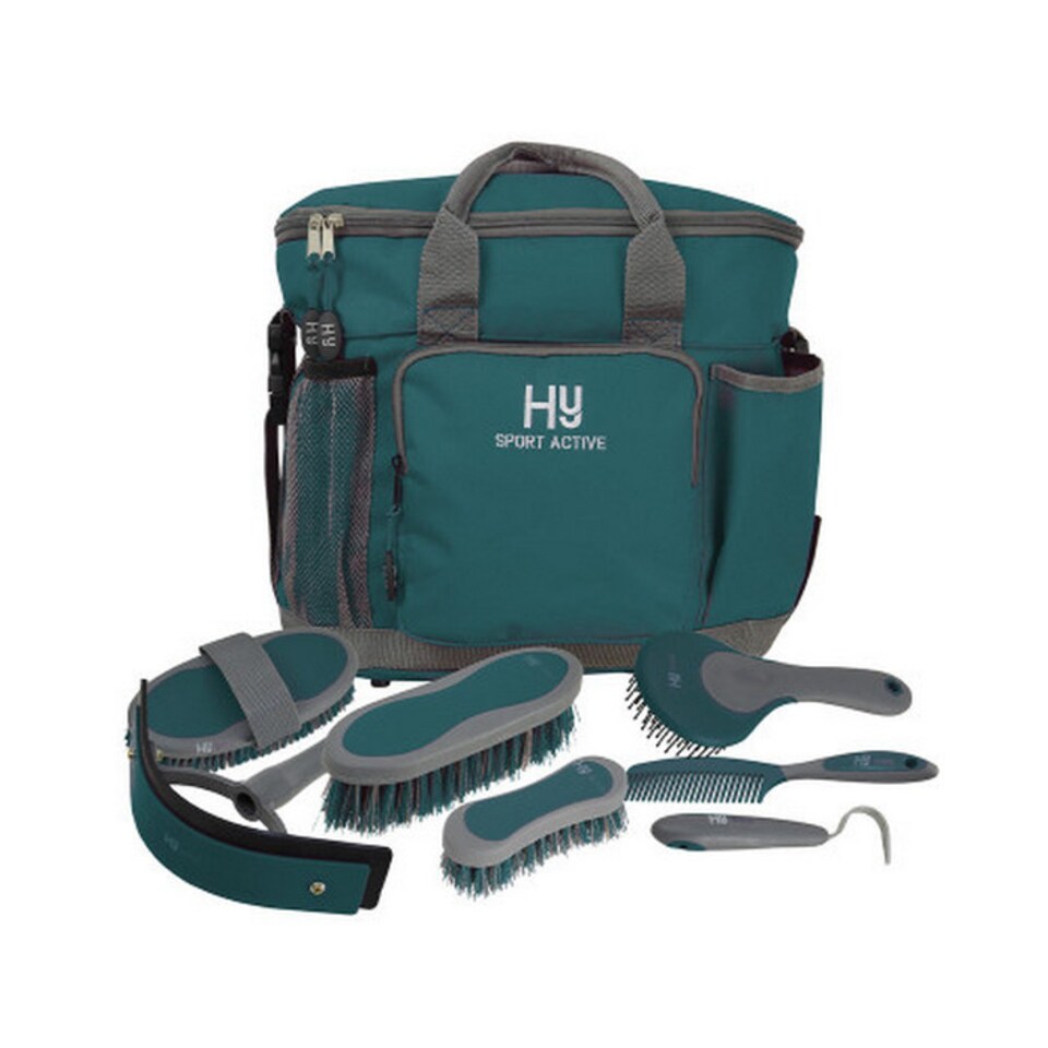 Hy Sport Active Complete Grooming Bag | Green | Alpine Green | One Size | 1