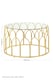 image 4 of Merlin Gold Leaf Coffee Table | Gold