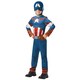 image 1 of Captain America Childrens/Kids Costume - Blue/Red/White - 3-4 Years Blue | 3