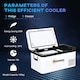 image 3 of Outsunny 12V Portable Car Refrigerator w/ Inner LED Light Indoor Outdoor, 18L