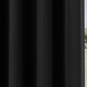 image 3 of Supersoft Black Single Door Curtain 66 x 84 inch (168 x 214 cm) Room Darkening Eyelet Thermal Noise Reducing Single Door Curtain