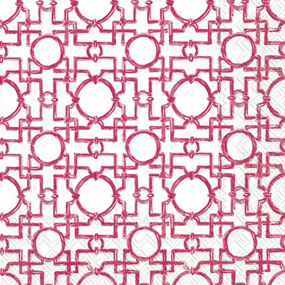IHR Lunch Napkins Aiko Pink 33cm 3ply 20 Pack