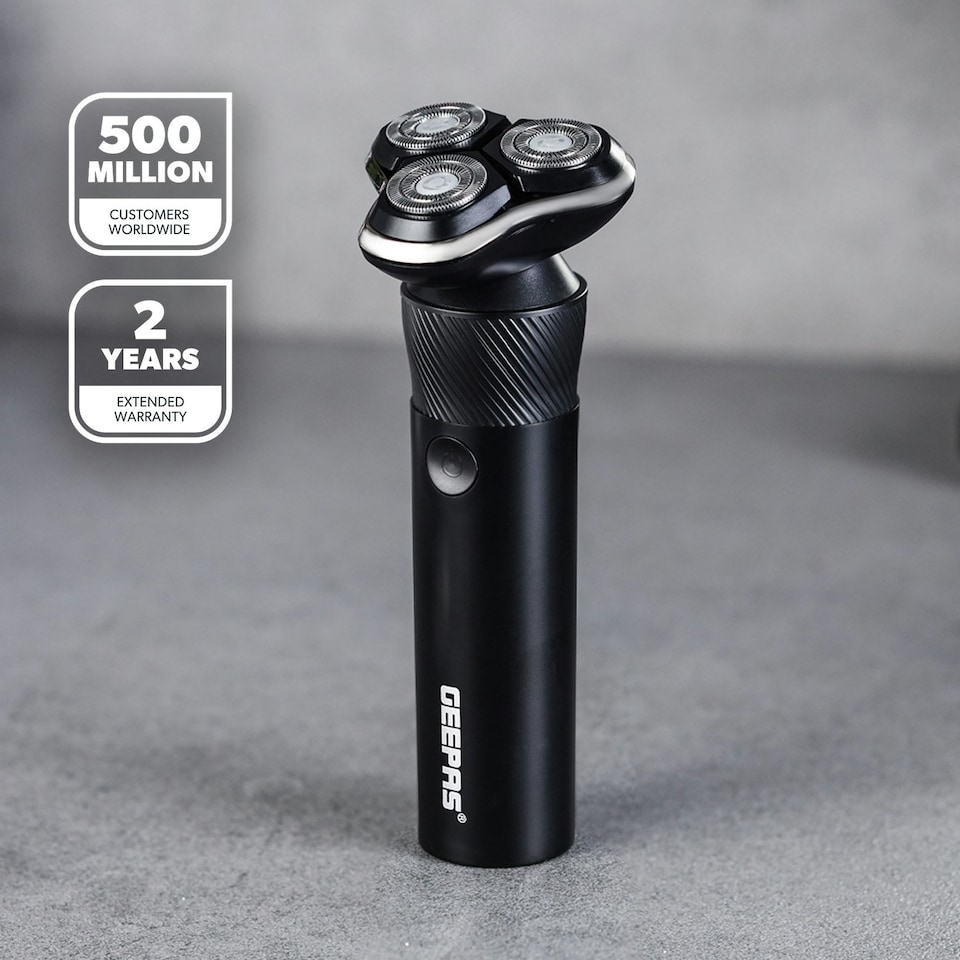 image 1 of GEEPAS Wet & Dry Electric Shaver for Men