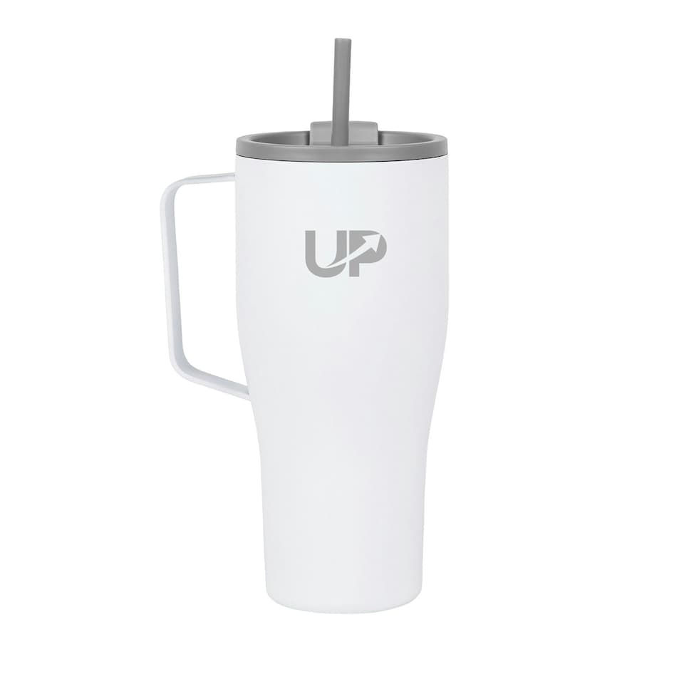 image 1 of Vinga Eos Voyager Recycled Stainless Steel 800ml Bottle - White - One Size White