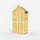 image 1 of 6 x 4 Feet Apex Shed - Double Door Without Windows - Wood - L127 x W175 x H217 cm Brown