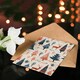 image 4 of Winter Forest Trees Reindeer Snow Folk Blank For Him Or Her Art Xmas Festive Christmas Card
