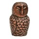 image 8 of Cast Aluminium Owl Candle Holder - Aluminium - L8.5 x W7.5 x H14.5 cm - Antique Copper | Brown | 1