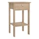 image 1 of Madrid Bedside Table with 1 Drawers in Jackson Hickory Oak