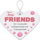 image 1 of TRUE FRIENDS HeartFelts Hanging Plaque