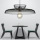 image 5 of First Choice Lighting Cassidy Two Tier Black Mesh Ceiling Pendant Light Black