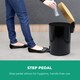 image 4 of Royalford 5L Pedal Bin with Bamboo Lid and Removable Basket