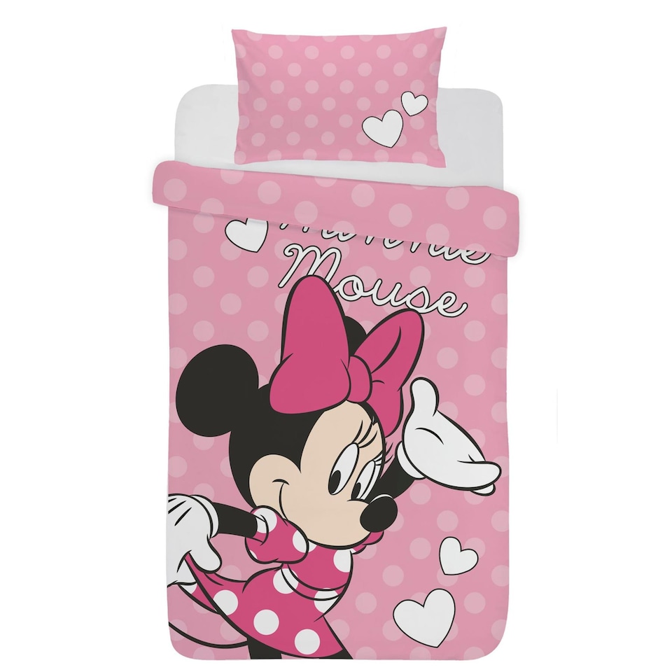 image 1 of Disney Minnie Mouse Spots Duvet Cover Set Pink | Pink | Pink | Single