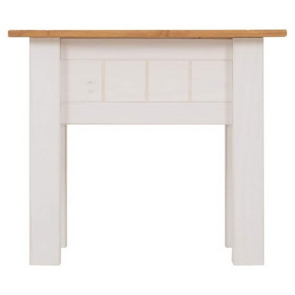 image 1 of Panama Lamp Table - L50.5 x W50.5 x H52.5 cm - White - Natural Wax | White