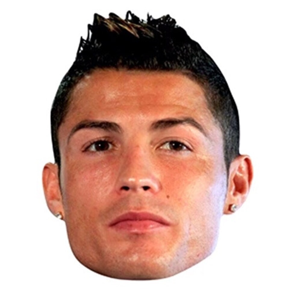 Ronaldo Cardboard Face Mask