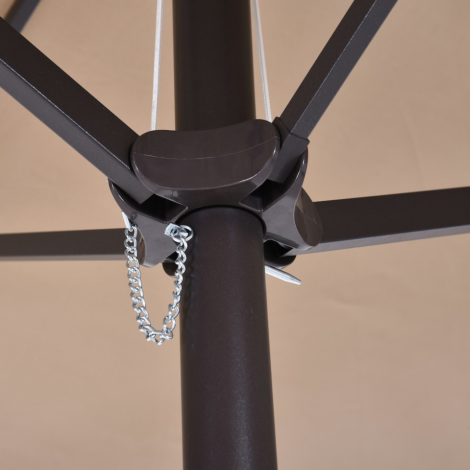 image 1 of Outsunny 4.6M Garden Patio Umbrella Canopy Parasol Sun Shade witho Base