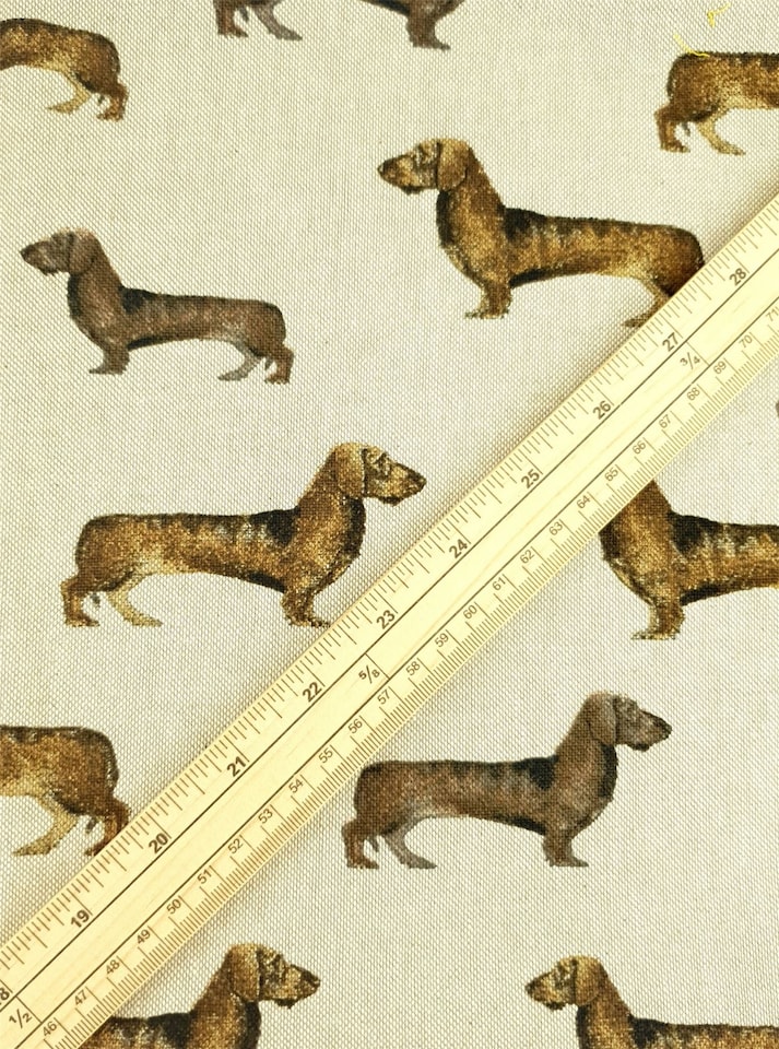 Beige Cotton Canvas Fabric for Bag Making, Dressmaking, Upholstery, 140cm / 55" Wide - per metre