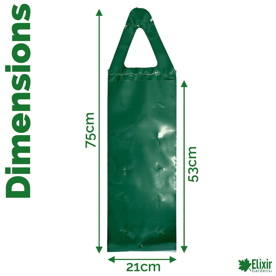 image 1 of Elixir Gardens Hanging Flower Pouch Bags | x12