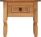 image 3 of Mercers Furniture Corona 1 Drawer Lamp Table Coffee End Unit Solid Wood Pine with Mexican Styling Wooden