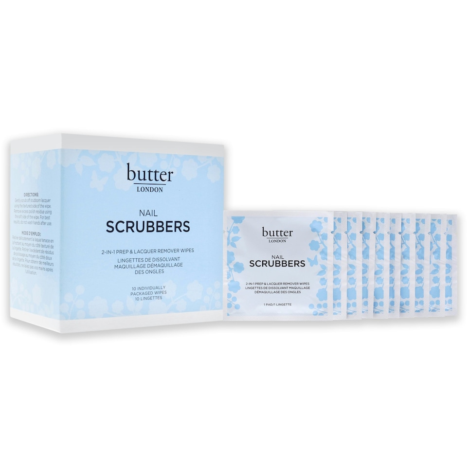 image 1 of Nail Scrubbers by Butter London for Women - 10 Pc Wipes
