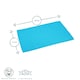 image 3 of Nicola Spring Ribbed Cotton Placemats - 48 x 33cm - Light Blue - Pack of 6 Blue