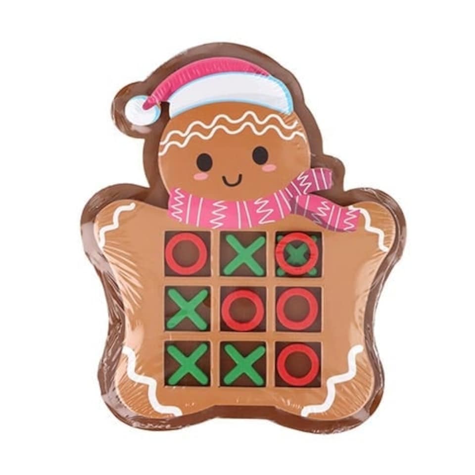 Gingerbread Man Christmas Noughts and Crosses Game