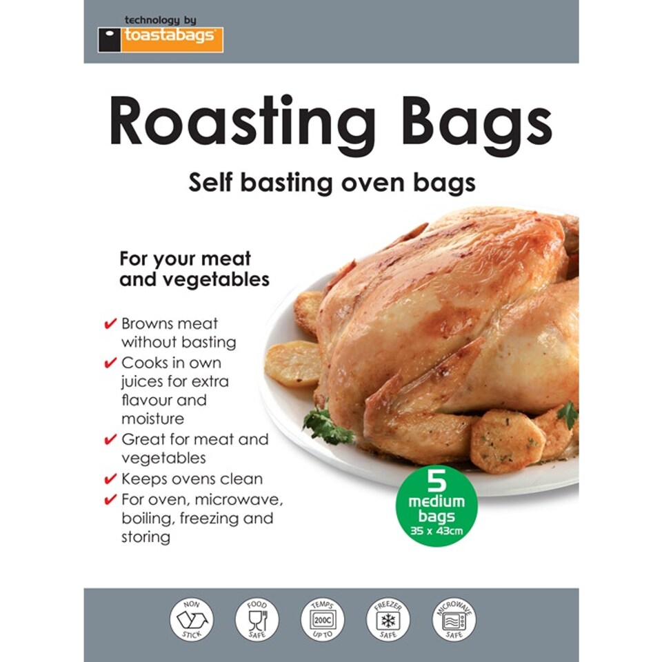 Planit Products Oven Roasting Bags Medium 5pk - One Colour - One Size
