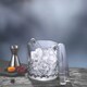image 7 of 13cm Pasabahce Small Glass Ice Cubes Bucket with Carry Handle & Tongs Drinks Party