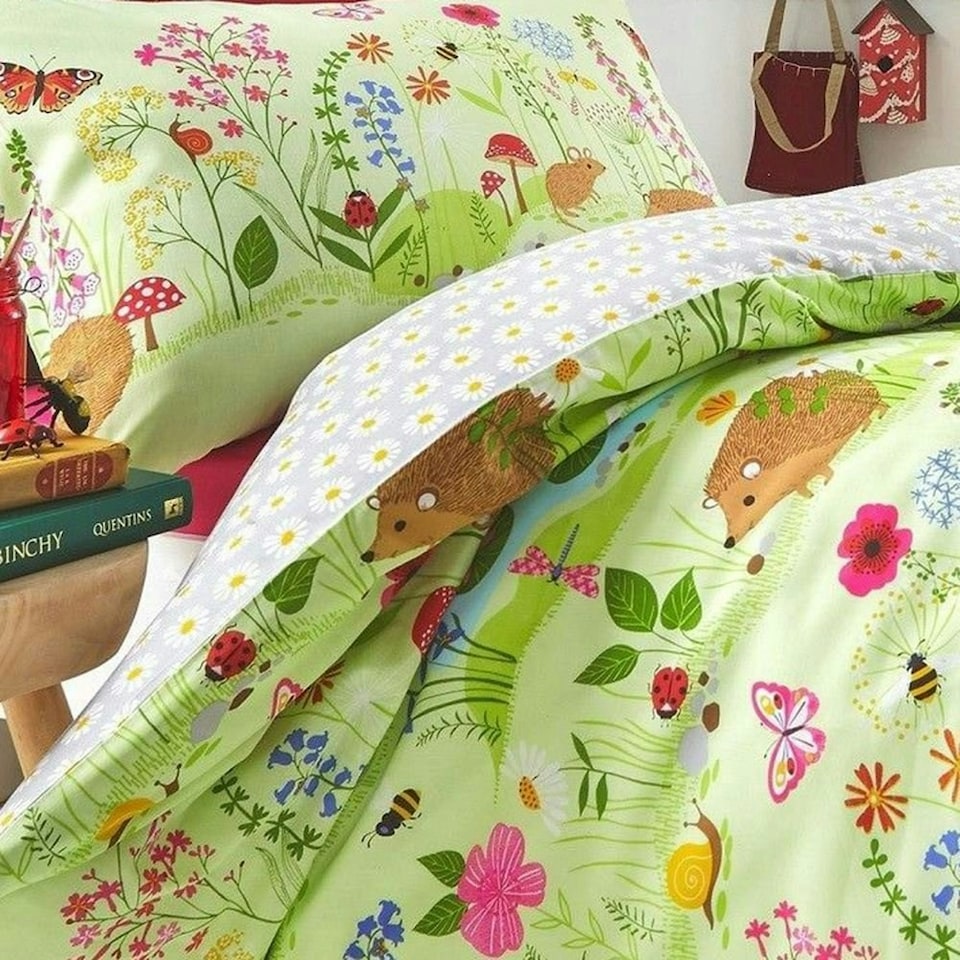 image 1 of Kids Club Bluebell Woods Bed Duvet Cover and Pillowcase Set Multi | Single