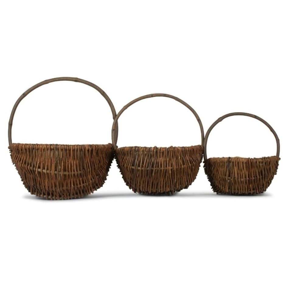 image 1 of Wicker Medium Oval Unpeeled Willow Garden Trug